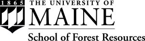 Black and white UMaine School of Forest Resources logo