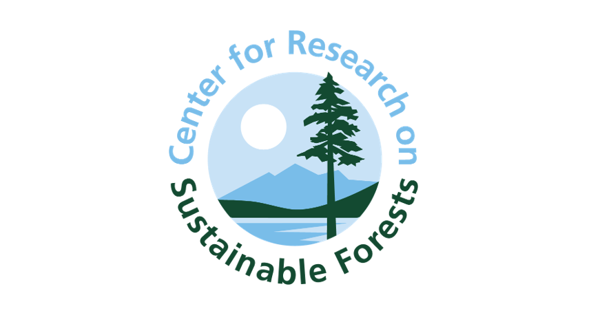 Center for research on sustainable forests logo.