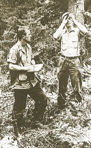 Foresters from doing field work.